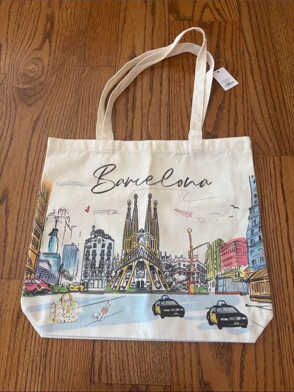 Barcelona canvas tote bag /nwt